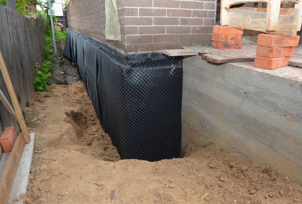 SJ Waterproofing Pros technician performing targeted Wet Basement Repair assessment in Berkeley Heights, NJ